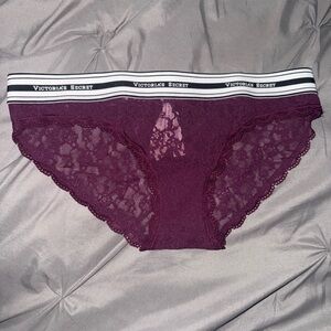 Victoria's Secret Burgundy Lace Panties